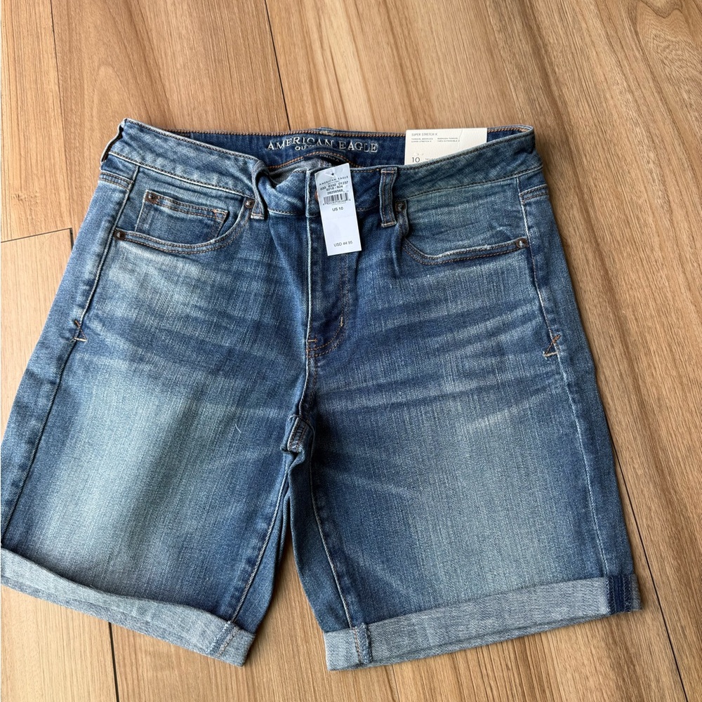 American Eagle Outfitters Mid Blue Denim Shorts